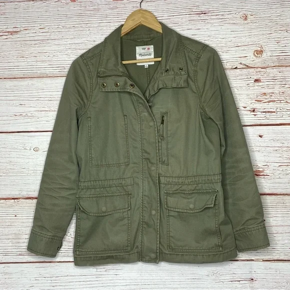 Madewell Passage Jacket in Army Green Sz S